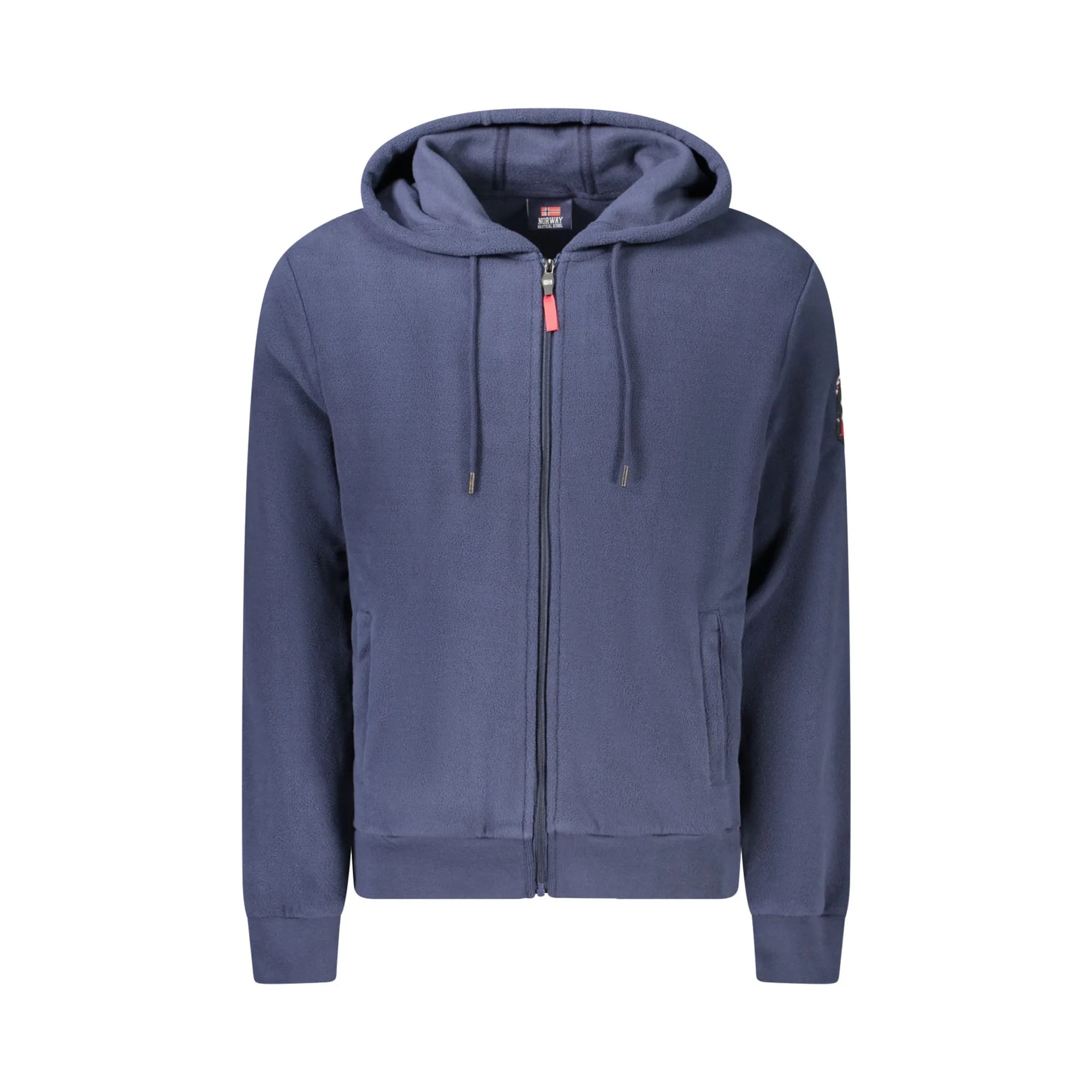 Norway 1963 Felpa Uomo Blu con Zip Pile Cappuccio Ricamo Logo Felpe - foto prodotto